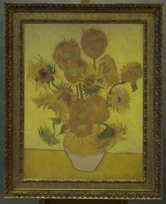 Relievo 'Sunflowers', Van Gogh Museum, Amsterdam. Photo: Fujifilm